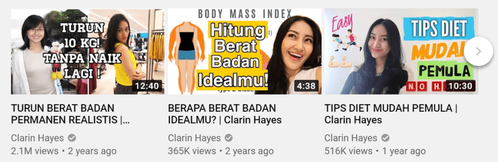 clarin buat thumbail video yang menarik